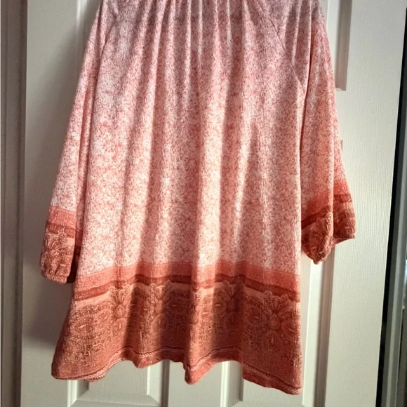 Como Vintage orange  and white Tunic Top - Picture 4 of 6